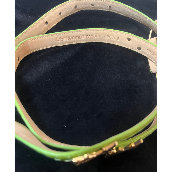 Women's Genuine Snakeskin Green Golf Belt XL NWT - Picture 7 of 7